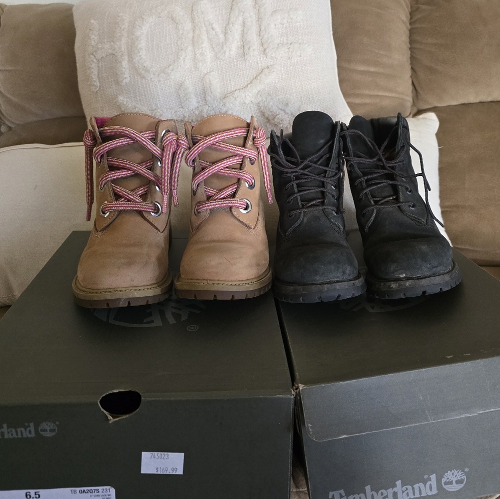 BUNDLE Timberland Boots - Brown and Black